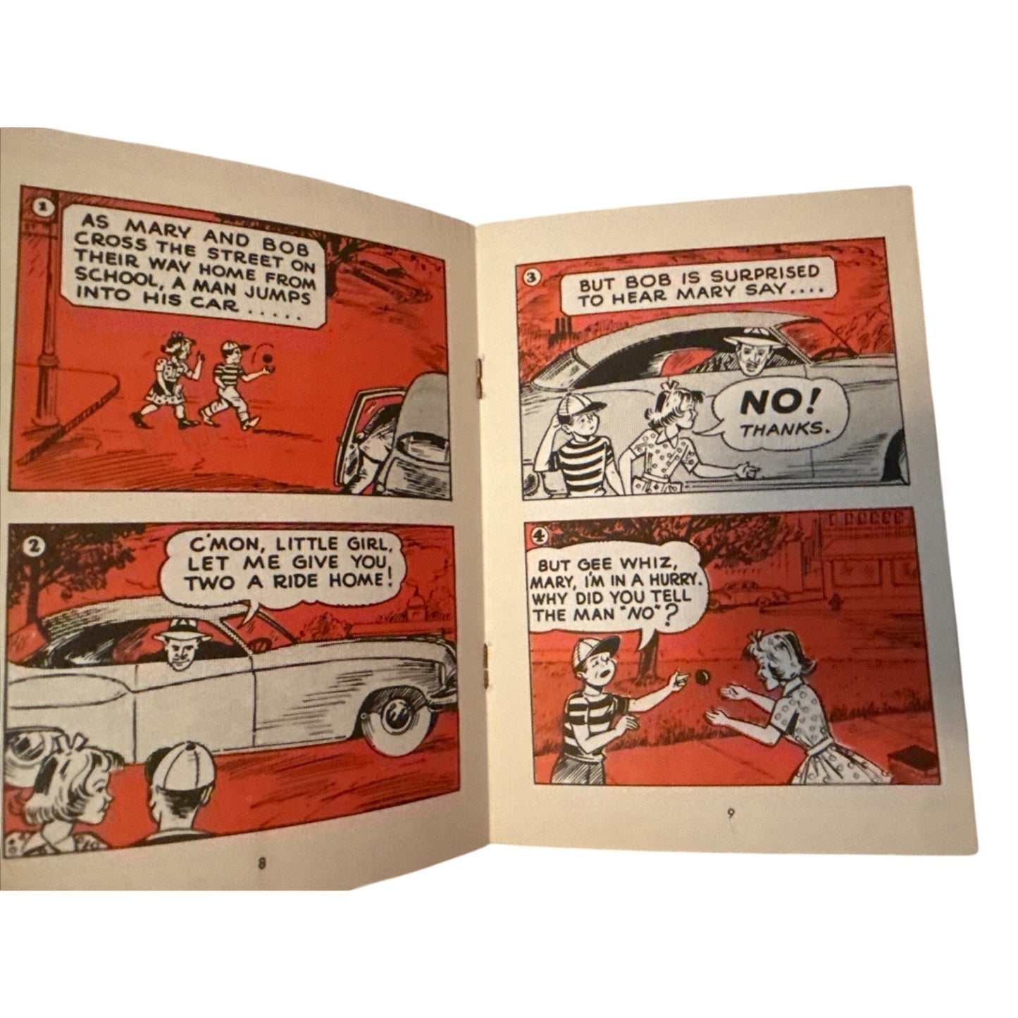 Lot of 2 1950s Kitschy Pamphlets – Child Safety & Finances – Midcentury Ephemera