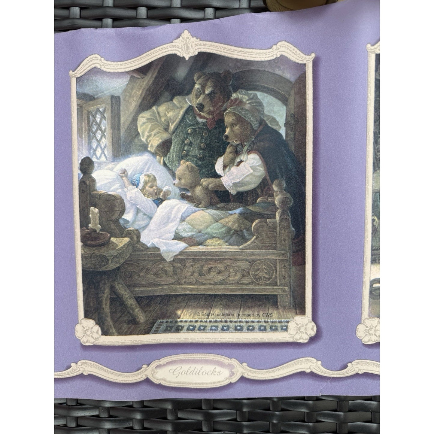 Discontinued Fairy Tales Wallpaper Border B103413 Scott Gustafson Design